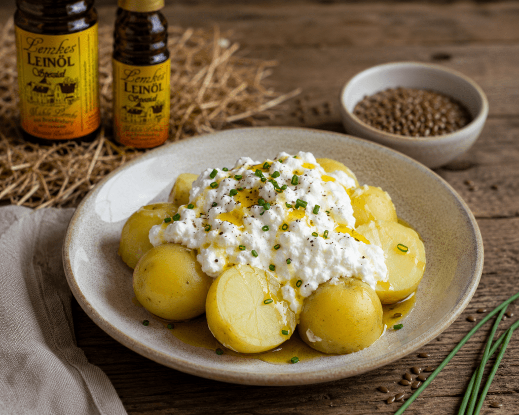 Quark mit Leinöl als traditionelles Gericht